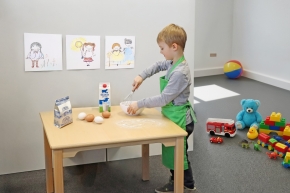 Kinderlatzschürze, 40 x 60 cm, Grün