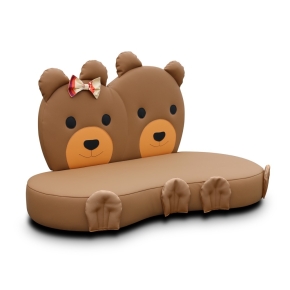 Kindersofa Bären - niedriges Bärenpärchen-Sofa für Krippe & Kita