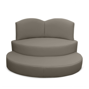 Kindersofa Basic - niedriges neutrales Sofa für Krippe & Kita