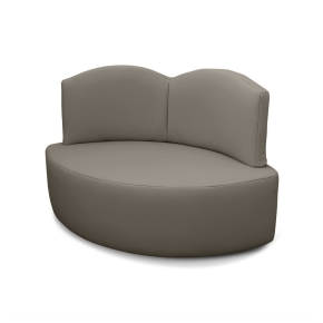 Kindersofa Basic - niedriges neutrales Sofa für Krippe & Kita