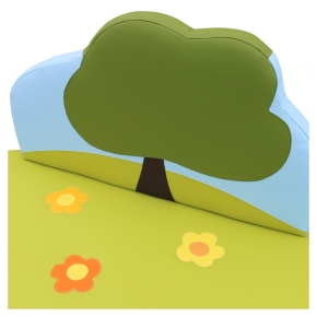 Kindersofa Baum - natur-Sofa mit Baum & Wiese für Kindergarten