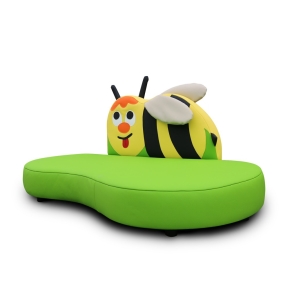 Kindersofa Biene - niedriges Bienen-Sofa für Krippe & Kita