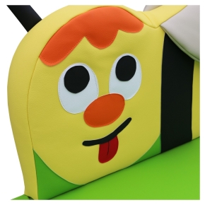Kindersofa Biene - niedriges Bienen-Sofa für Krippe & Kita