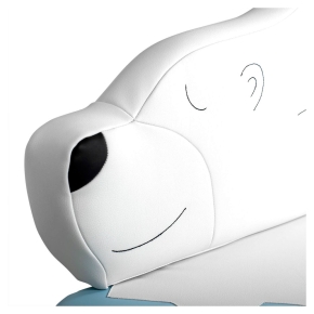 Kindersofa Eisbär - niedriges Polar-Sofa für Krippe & Kita