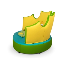 Kindersofa Froschkönig - märchenhaftes Kuschelsofa für Krippe & Kita