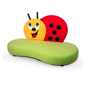 Kindersofa Glückskäfer - marienkäfer-Sofa für Kindergarten & Kita