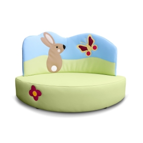 Kindersofa Hase - niedriges Kuschelsofa für Krippe & Kita