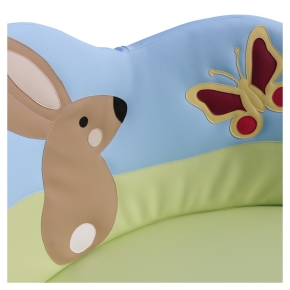 Kindersofa Hase - niedriges Kuschelsofa für Krippe & Kita