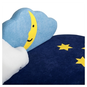 Kindersofa Mond - niedriges Kuschelsofa für Krippe & Kita