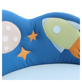 Kindersofa Rakete - niedriges Kuschelsofa für Krippe & Kita