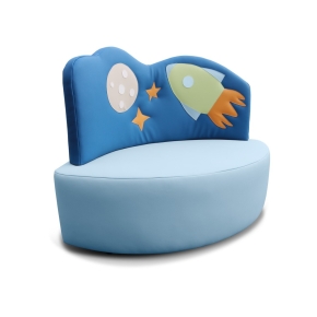 Kindersofa Rakete - höheres Kuschelsofa für Kindergarten & Vorschule