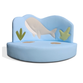Kindersofa Wal - niedriges Kuschelsofa für Krippe & Kita