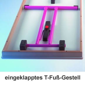 Klapptisch mit Schichtstoffplatte, T-Fuß- oder 4-Fuß-Gestell, Tischhöhe 72 cm