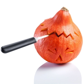 Kürbis-Schnitz-Set Halloween, 4-tlg., inkl. Schnitzvorlagen