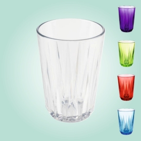 Trinkbecher in Kristallglasoptik orange, 0,30 Liter