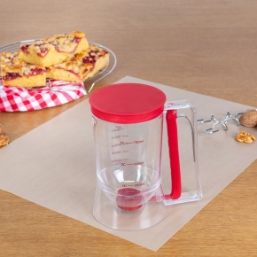 Teigportionierer, 900 ml, rot/transparent