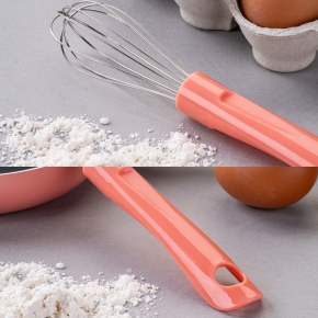 Mini-Schneebesen, 20 x 3,5 cm, rosa