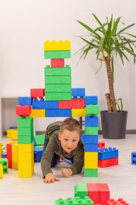 MODO SoftSteine, 76-teiliges Set in blau, gelb, grün und rot