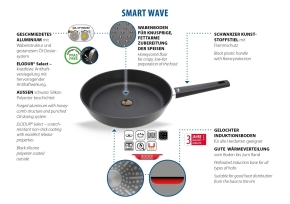 Pfanne ELO Smart Wave mit ELODUR® Select Antihaftversiegelung, Aluminium