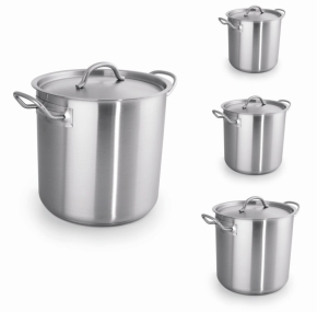 Suppentopf mit Deckel, 6,00 Liter, Ø 20 x H 20 cm, mittelschwere Qualität, NICHT induktionsggeignet