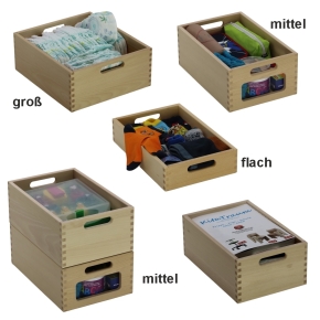 Materialkasten aus Buche Massivholz