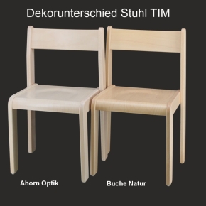 Stapelstuhl Tim, Ahorn-Optik