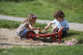 Winther 8500635 VIKING CHALLENGE Runde Schubkarre