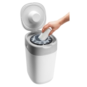 Windeleimer Twist & Click mit Kassettensystem inkl. 1 Folienkassette, weiß