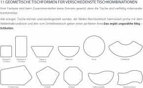 Fahrbarer, zargenloser Rechtecktisch 120x60 cm, Metallbeine