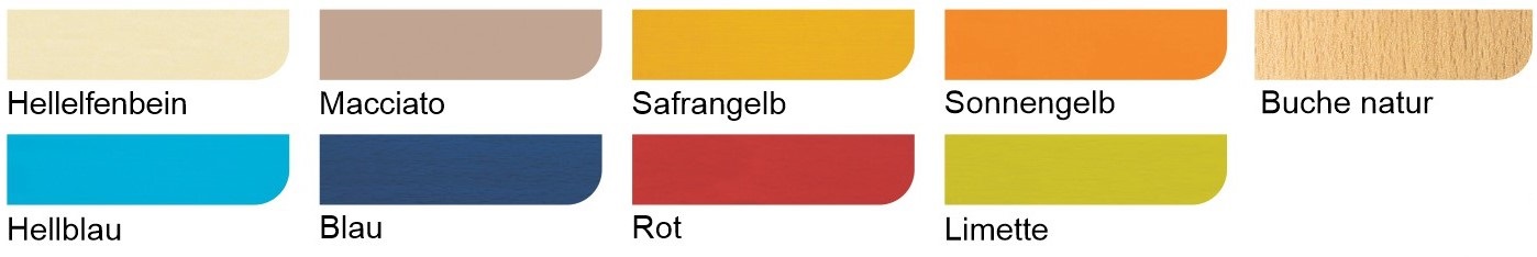 Farben für Stollen und Multiplex